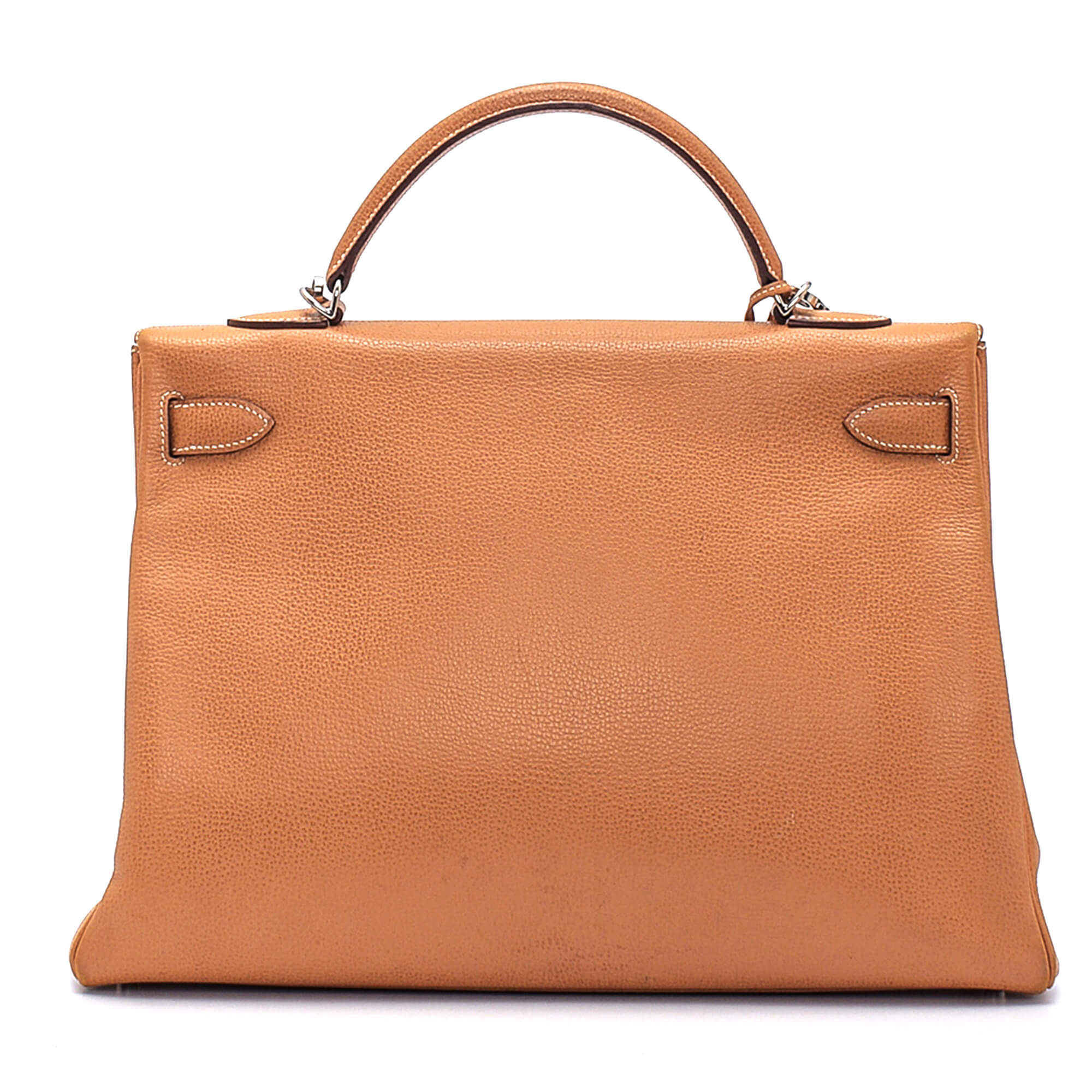 Hermes - Gold Togo Leather PHW Kelly 40 Bag
